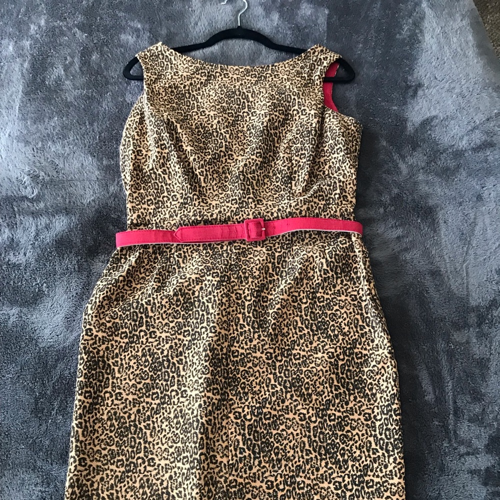 Vintage Bettie Page cheetah wiggle dress